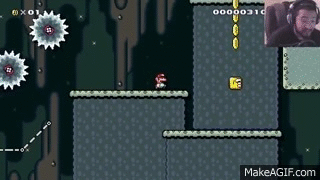 FIRST RAGE QUIT - SUPER MARIO MAKER on Make a GIF