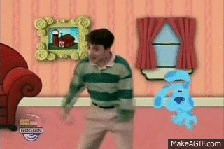 Blue's Clues "Mailtime" (Season 1) Version on Make a GIF