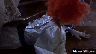 ray and the clown scene from scary movie 2 on Make a GIF.