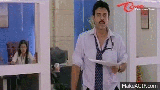 Venkatesh First Day To Office - Fabulous Scene on Make a GIF