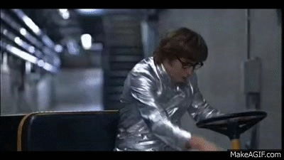 Image result for austin powers cart gif