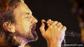 Even Flow Live - Immagine In Cornice - Pearl Jam on Make a GIF
