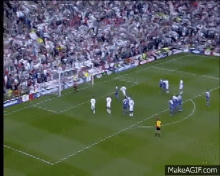 David Beckham S Free Kick Against Greece On Make A Gif