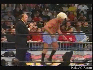 Greatest Ric Flair strut of all time on Make a GIF