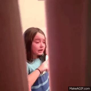 Funny Little Girl Crying When Combing Her Hair on Make a GIF