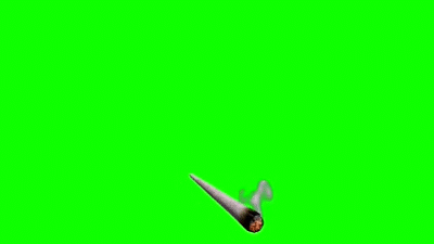 Smoking Joint Green Screen on Make a GIF