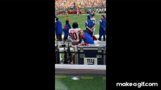 new york giants holmes sideline