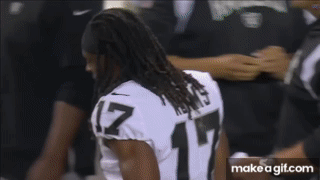 Davante Adams THROWS HELMET & pushes cameraman over after the game on Make a  GIF