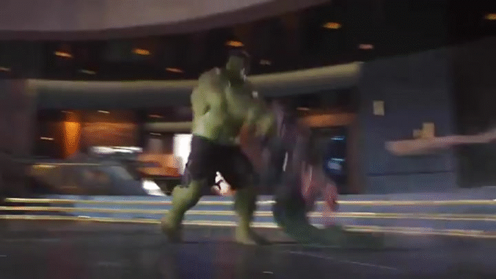 Hulk Smashing Loki (The Avengers) on Make a GIF.
