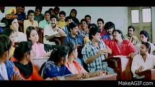 Funny classroom scene - Thammudu Movie Scenes - Pawan Kalyan, Preeti  Jhangiani, Ali on Make a GIF