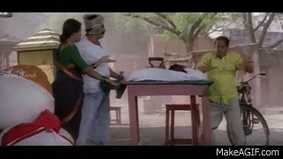 Avunu Vallidaru Istapaddaru || MS Narayana Sudigali Hilarious Comedy Scene  || Ravi Teja, Kalyani on Make a GIF
