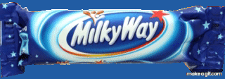 milky way chocolate on Make a GIF.