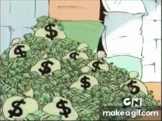 Whoa! Cha-ching! Moolah. Money! Dinero. Cash! on Make a GIF