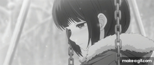 sad anime girl gif