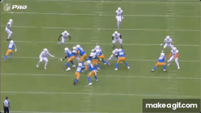 Vidal breaks an arm tackle for a big play