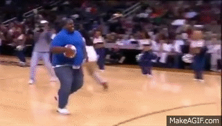 Image result for fat man basketball fail gif