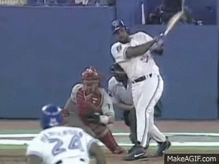 Tom Cheek: Touch 'em all Joe! Joe Carter 1993 World Series Walk Off Home  Run on Make a GIF