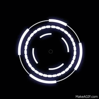 After effect Sci Fic HUD Gadget Black Background Animation on Make a GIF