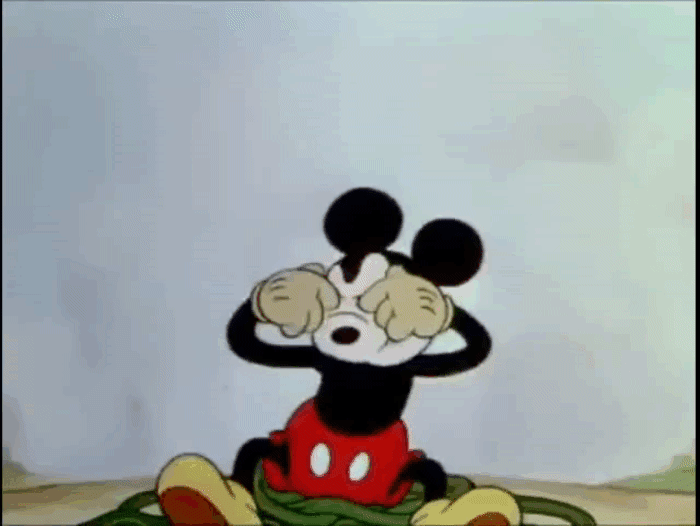 Mickey Can Not Believe His Eyes On Make A Gif