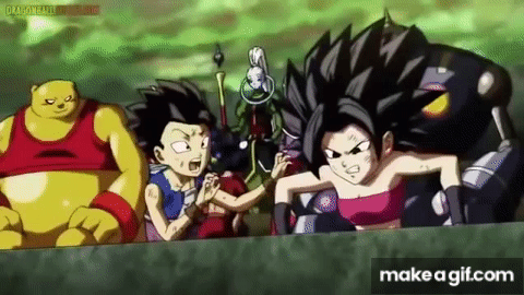  Goku vs caulifla y kale pelea completa en español on Make a GIF