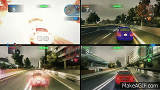 Blur- 4 players multiplayer splitscreen 