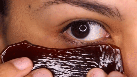 DIY: ALMOHADILLAS DE GEL PARA CONTORNO DE OJOS👁(ojeras,pigmentación,lineas  finas etc) on Make a GIF