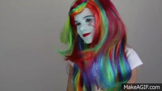 My Little Pony Rainbow Dash Makeup