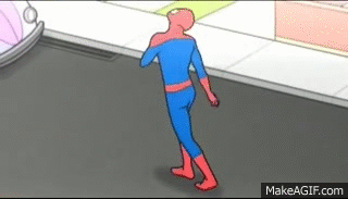 Resultado de imagem para homem aranha gif