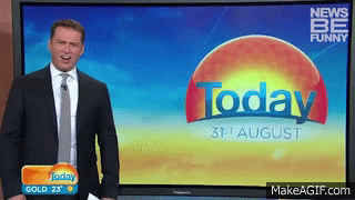 Best News Bloopers of All Time: Today Show (Australia) on Make a GIF