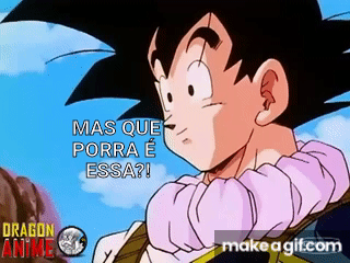 Funny Fake Goku Face Anime Meme GIF