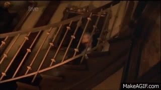 GREMLINS 1984 Mrs Deagle's Stair Lift on Make a GIF