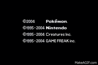 Pokemon Fire Red Version Intro on Make a GIF