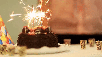 happy birthday cakes with candles gif