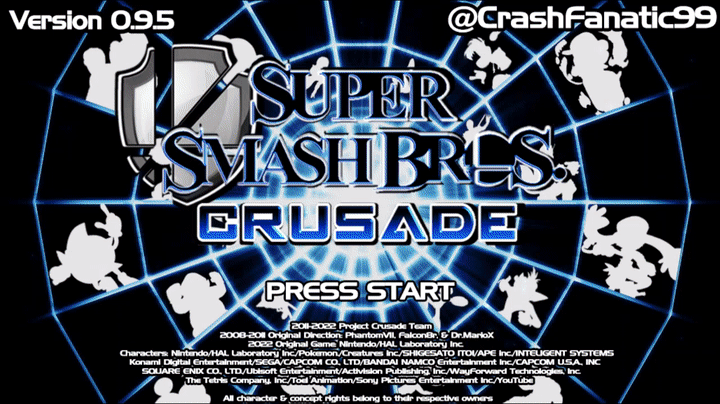 Super Smash Bros. Crusade 0.9.5. - (Mockup) Screenshots Part 1 on Make a GIF
