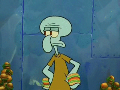 Squidward Thighs Explode Gif.