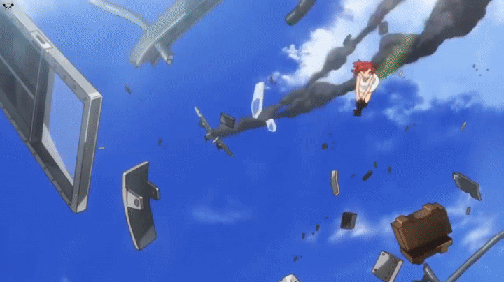 anime falling over gif