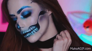 Make Caveira - HALLOWEEN ♥ (skull makeup) 