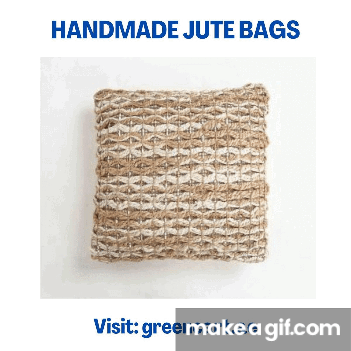 handmade jute bags on Make a GIF