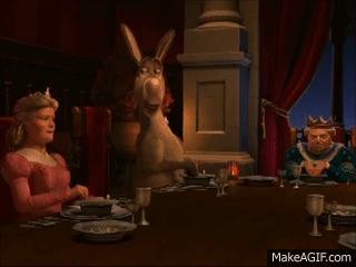 wallpapers Shrek 2 Dinner Scene Donkey shrek 2 the dinner scene on make a gif