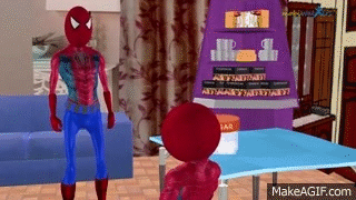 SuperHeroes Kids Rhymes | Spiderman Johny Johny Yes Papa Rhymes for Kids on  Make a GIF