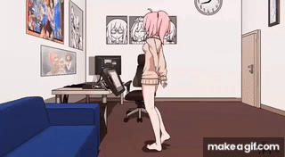 anime girl on Make a GIF