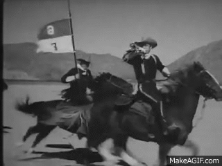 LIT110: Apache Attack and Cavalry Charge on the Axis of Action (Stagecoach)  on Make a GIF