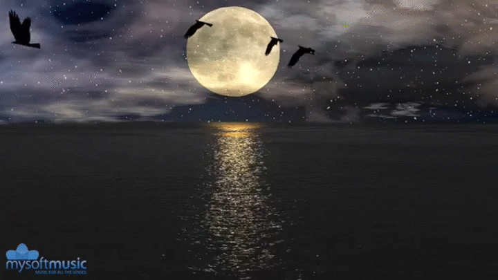 Full Moon Meditation Music on Make a GIF
