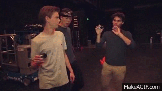 DYLAN O'BRIEN AND THE MAZE RUNNER CAST PLAY COPS AND ROBBER!! on Make a GIF