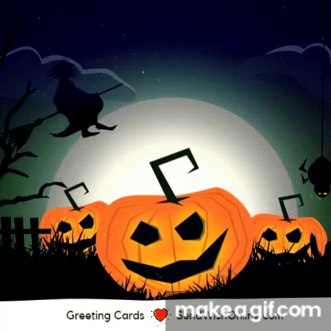 Happy Halloween!  Happy halloween gif, Halloween greetings, Halloween gif
