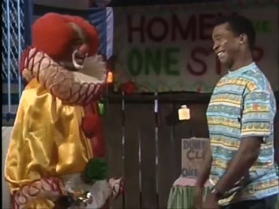 Image result for homey the clown gif