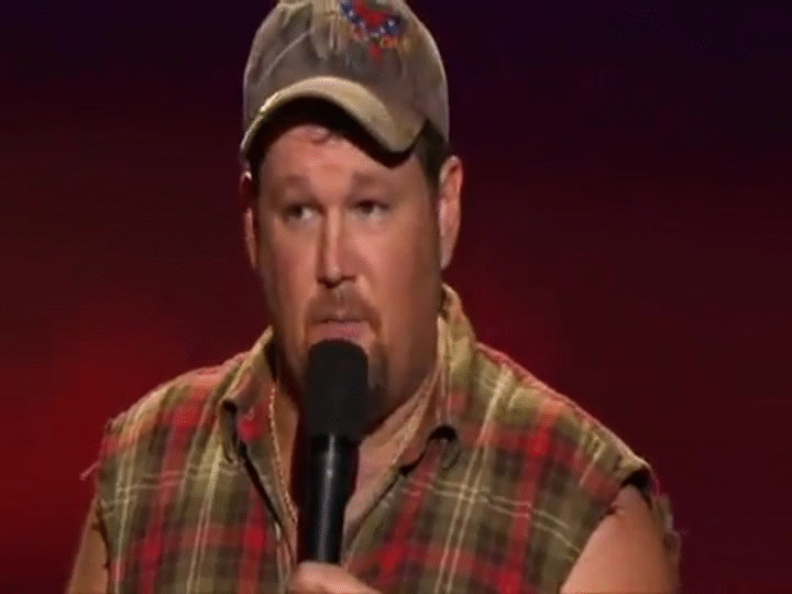 Larry the cable guy on Make a GIF.