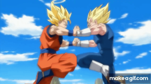 Dragon Ball Z Kai Goku Vs Majin Vegeta On Make A Gif