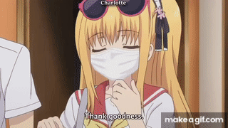 Anime Nose Bleed Kimihito Kurusu Shocked GIF | GIFDB.com
