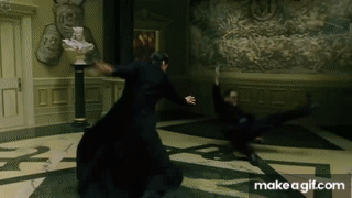 Neo vs Merovingian | The Matrix Reloaded [IMAX] on Make a GIF